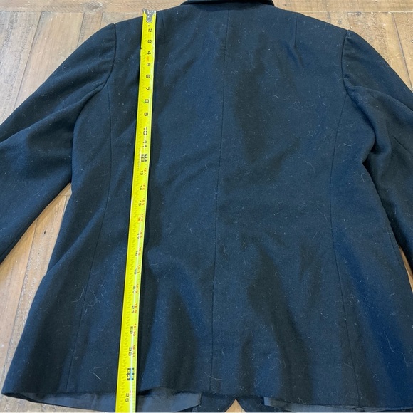 Vintage Pendleton Wool Blazer Women 8 Black Jacket Made In USA Utilitarian - Picture 8 of 11